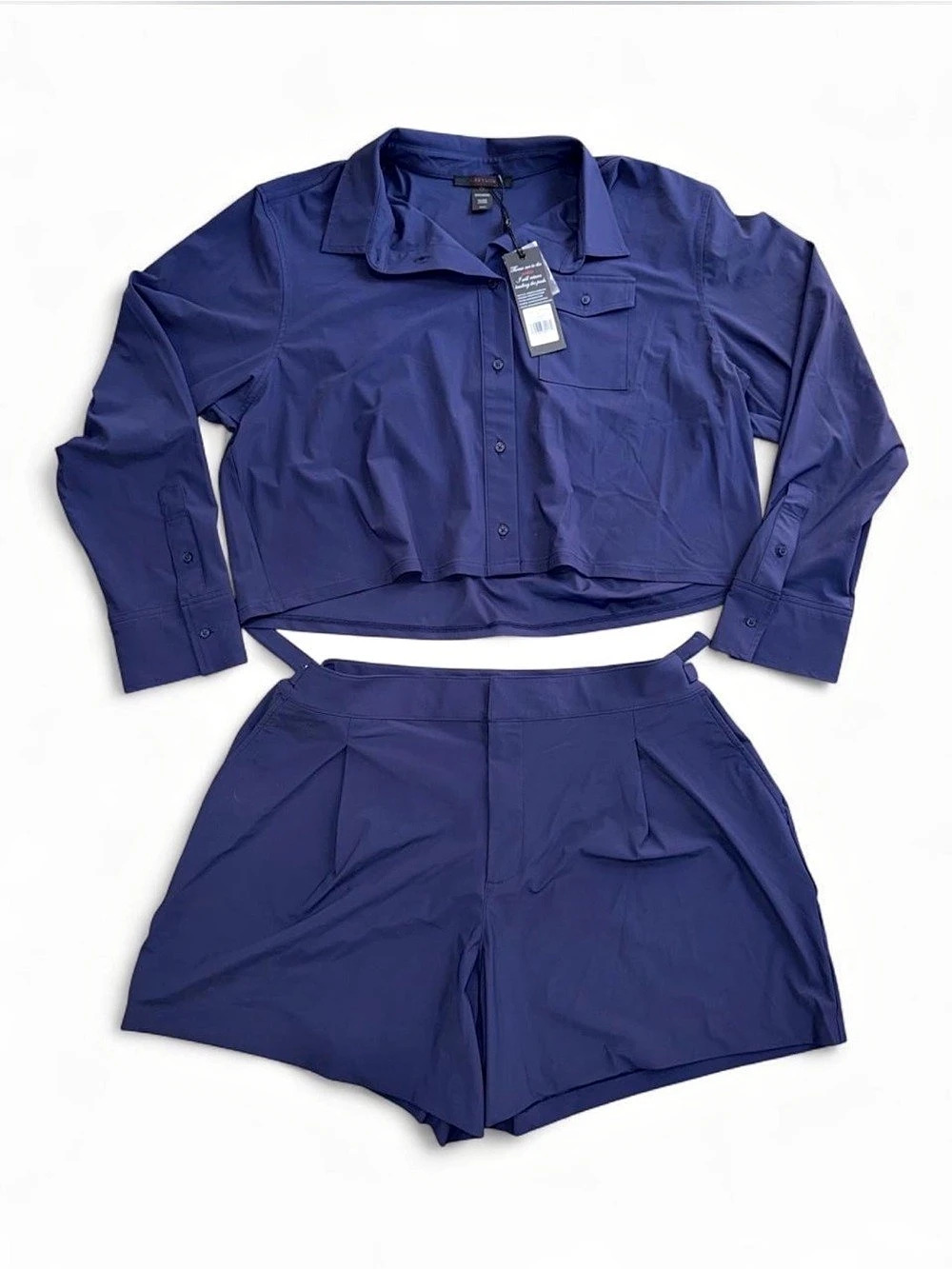 Greyson Trouser Short and Long Sleeve Button Down Set - L & XL